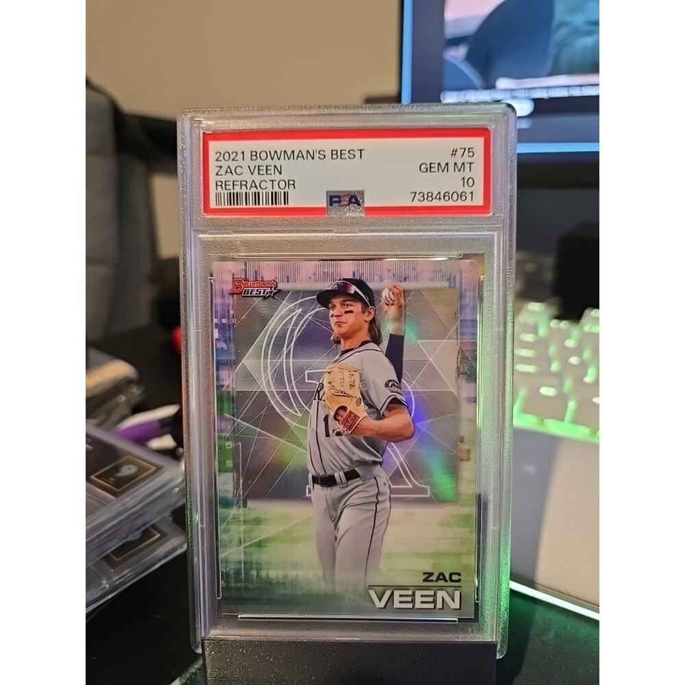 2021 Bowman’s Best Zac Veen #76 Atomic Refractor